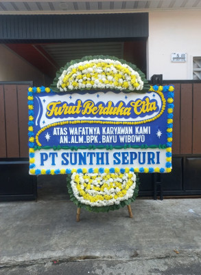 Papan Bunga Duka di Sidorejo Lor